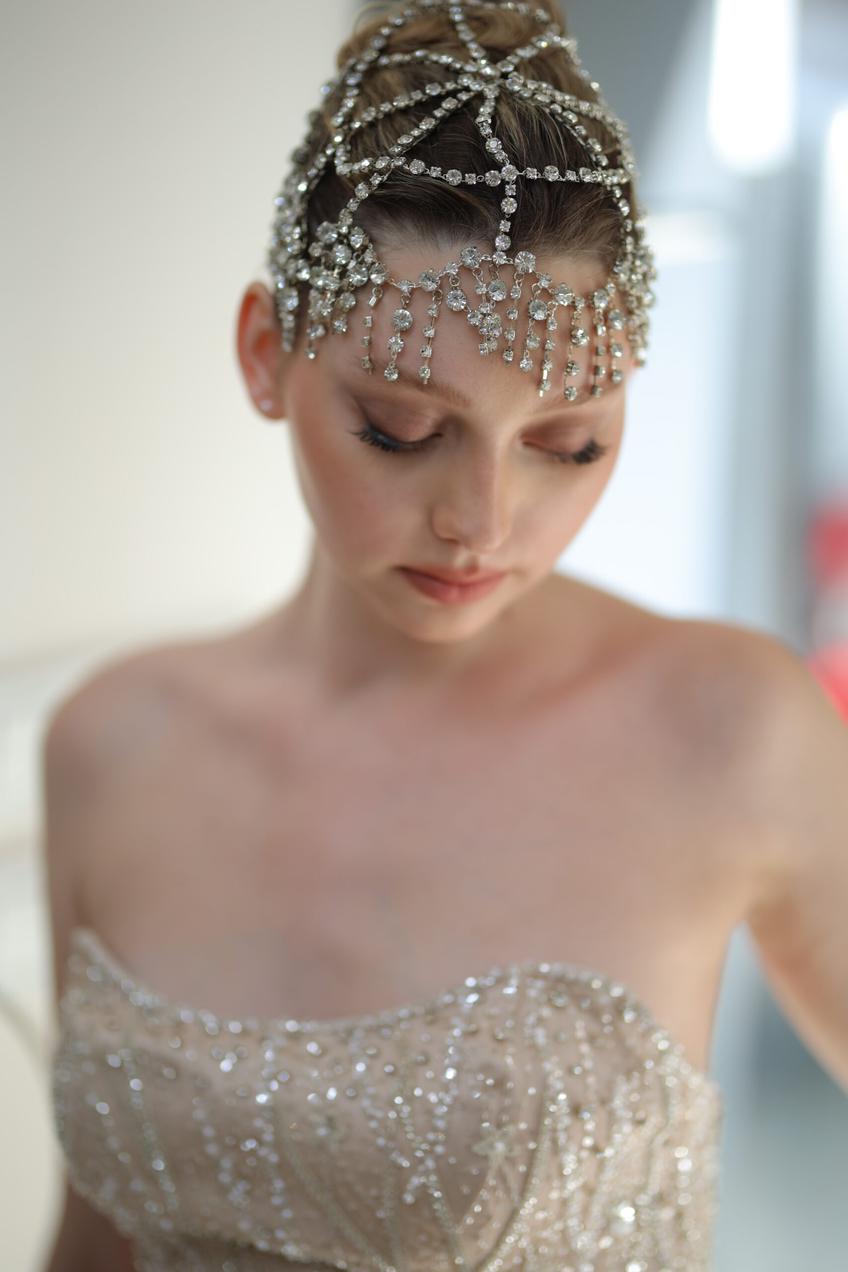 Amadia Bej Taş İşlemeli Mini After Party Elbisesi - Görsel 10