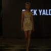 Swarovski Kristal İşlemeli Halter Yaka Nude Mini After Party Elbisesi